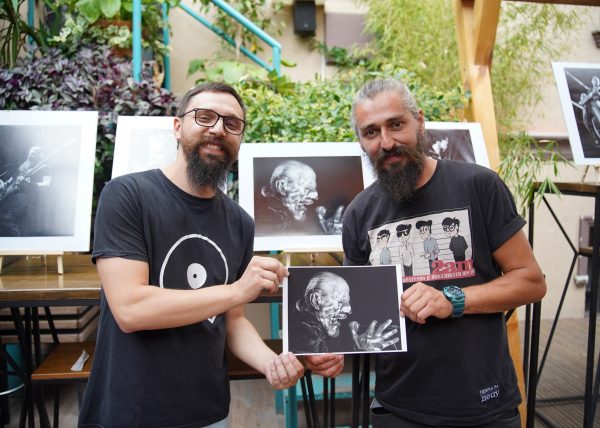 Наум Цветковски и Стефан Коцевски на отворањето на заедничката изложба